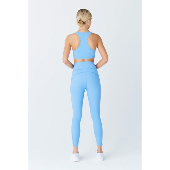 GIGI C Sky Blue Katrina Cutout Leggings Sports Bra Set - Picture 3 of 9